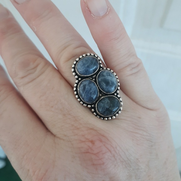 New Sodalite 925 Silver Ring. - Picture 4 of 6